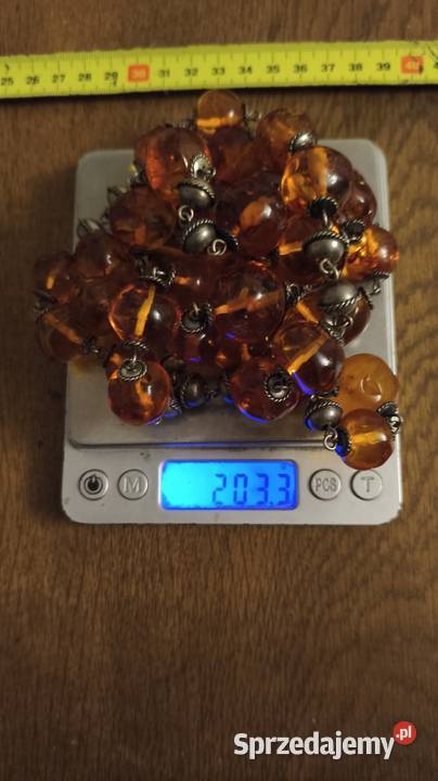 Naszyjnik Bursztyn Vintage Unikat Białystok