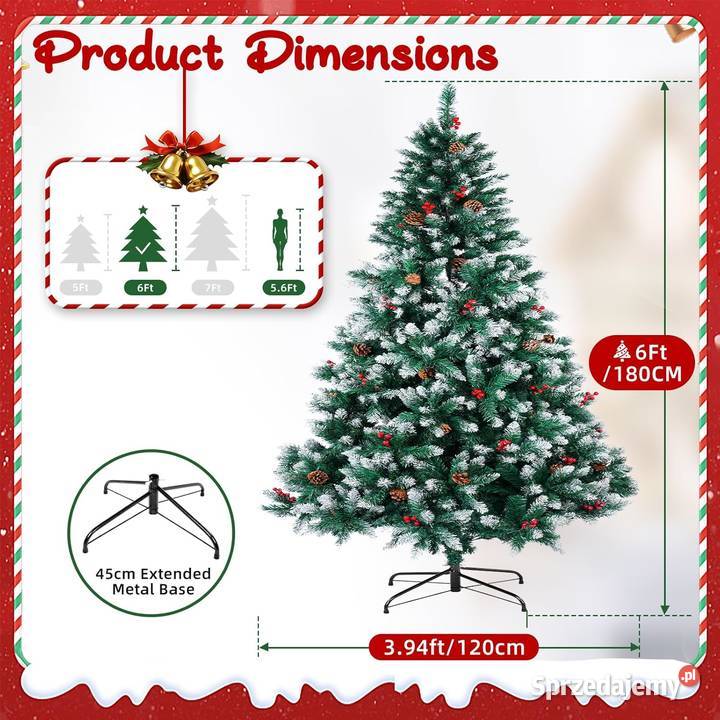 Choinka sztuczna z ozdobami Schinker 180 Jadowniki