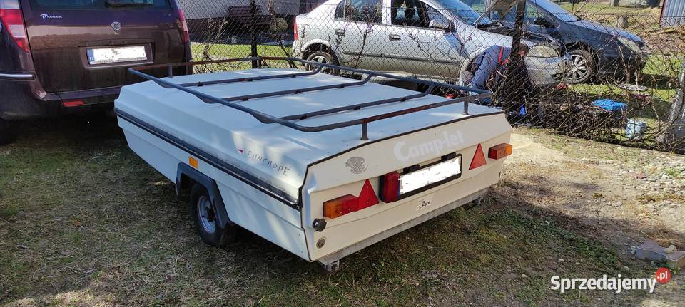 przyczepka przyczepa turystyczna lekka CAMPLET Kempingowe Nędza