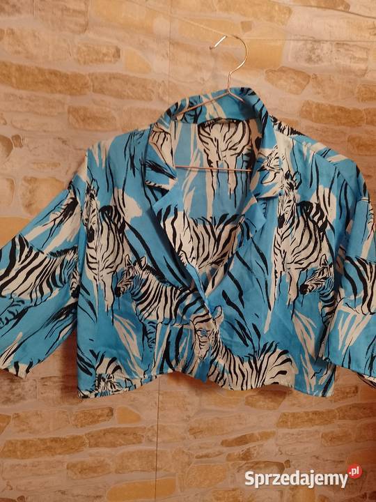 38M ZARA Krótka bluzka kimono bolerko z Madrytu Bluzki i koszule małopolskie