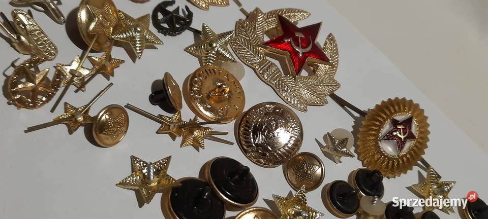 odznaczenia guziki ZSRR zestaw 3 AA00909 Warszawa sprzedam