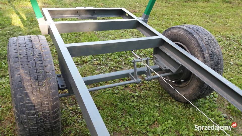 Przyczepa jednoosiowa dwukołówka na drewno do Przyczepy rolnicze małopolskie Kalwaria Zebrzydowska