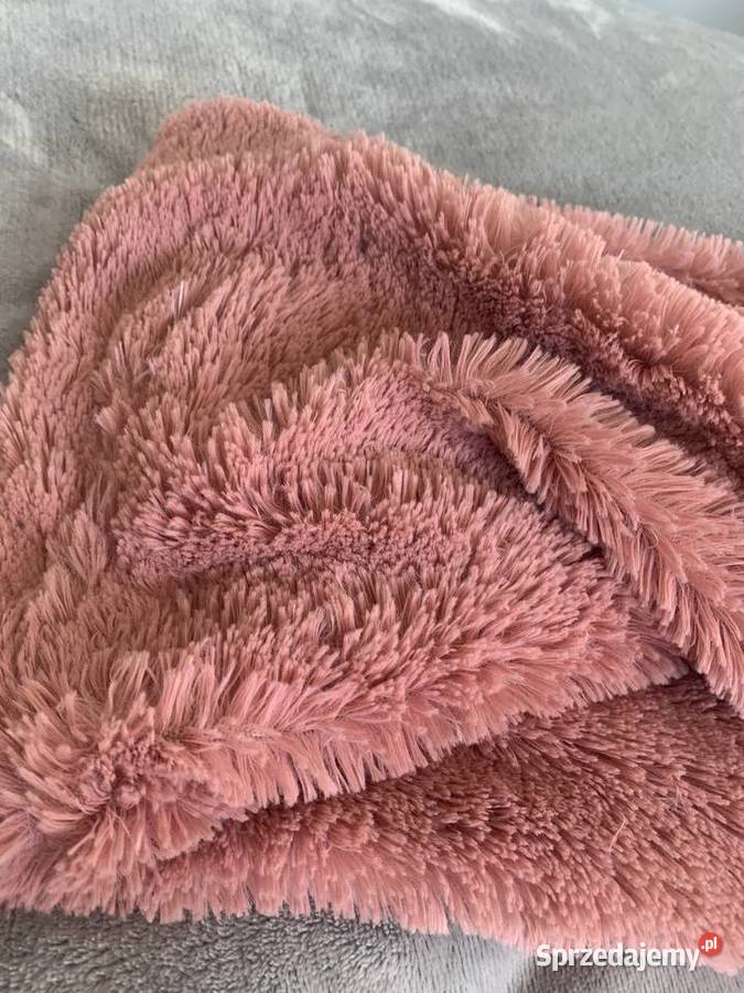 Miękki szal komin pluszowy różowy NOWY Jasło