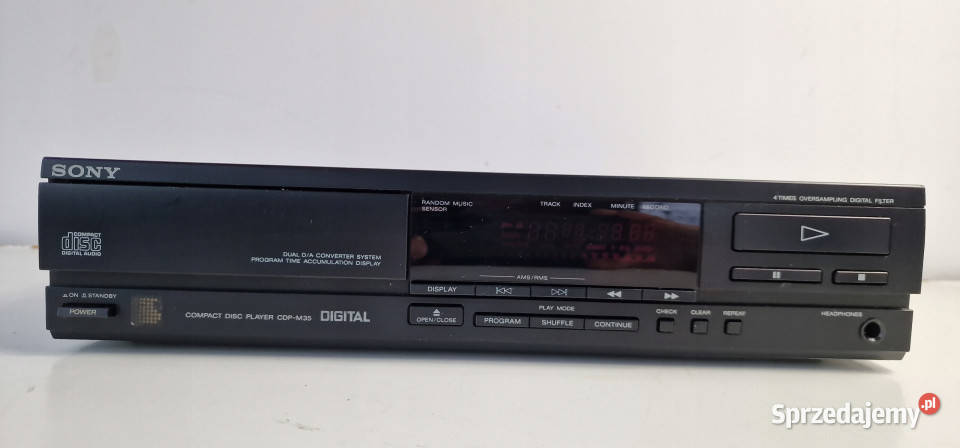 Cd player SONY M35 CDPM35 odtwarzacz kompaktowy Odtwarzacze CD i MD Międzychód