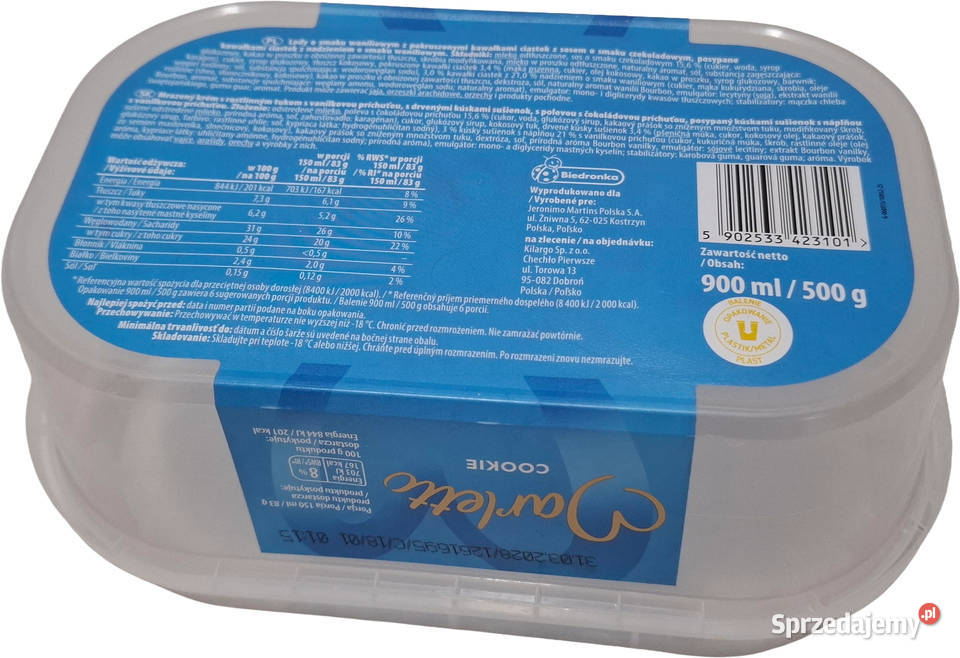 Pojemnik z pokrywką 900ml 13x195x8 Kreatywne Czeladź sprzedam