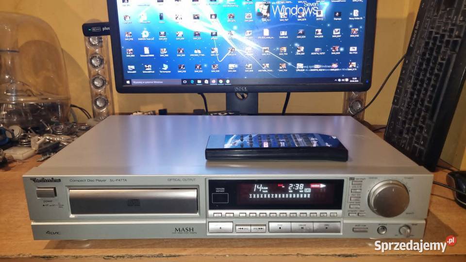 Odtwarzacz CD Technics SLP477A srebrny z pilotem Odtwarzacze CD i MD Elektronika łódzkie Warta