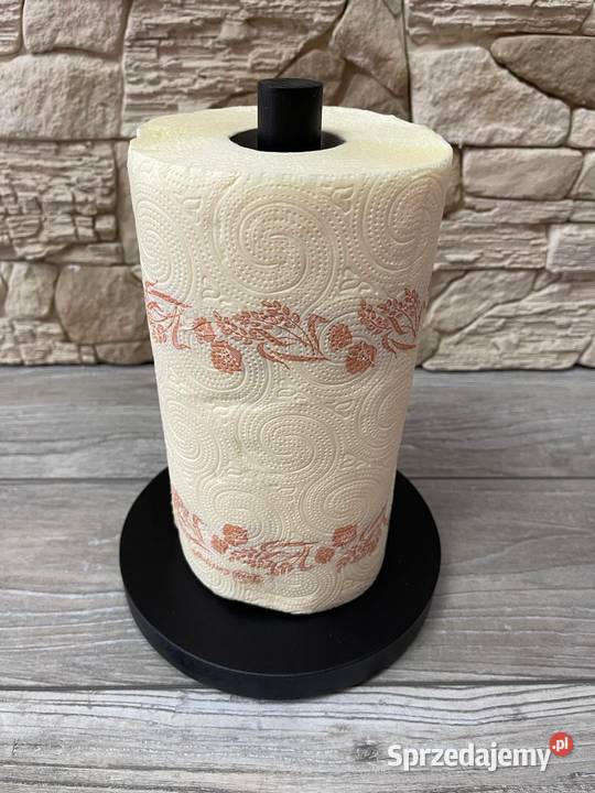 Stojak drewniany na ręcznik kuchenny czarny mat podkarpackie Dębica