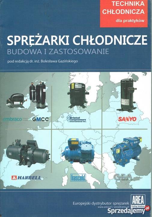 SPRĘŻARKI CHŁODNICZE BUDOWA I ZASTOSOWANIE sprzedam