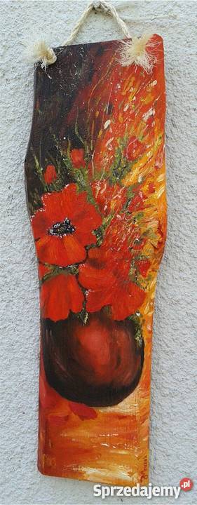 Obraz olejny na desce Płotek Rydułtowy sprzedam