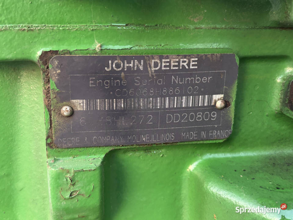 John Deere R121608 RE57489 6068 Głowica Silnika Jastrzębniki