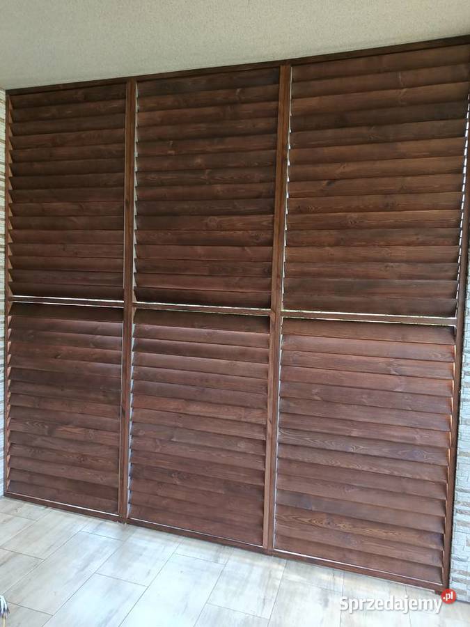 Żaluzje tarasowe ruchome deseczki Altany i wiaty podkarpackie