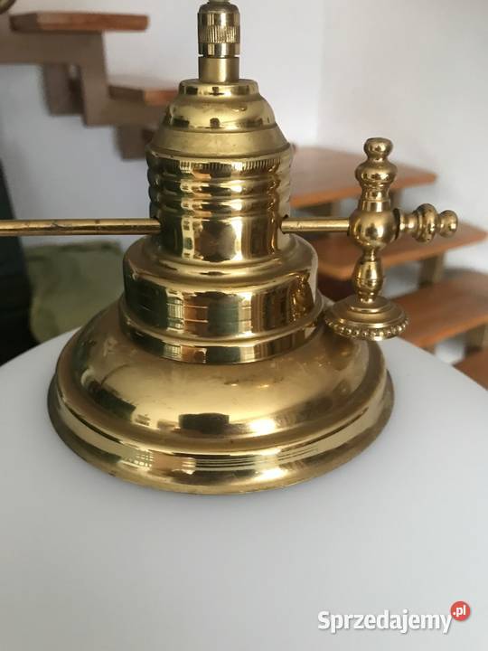 OKAZJA Wiszaca lampa mosiezna z przeciwwaga Tychy