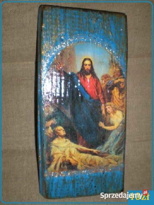 Pokłon Trzech Króli obrazek na desce decoupage