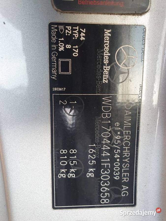 Mercedes slk r170 drzwibłotnik i inne wielkopolskie Ostrów Wielkopolski sprzedam