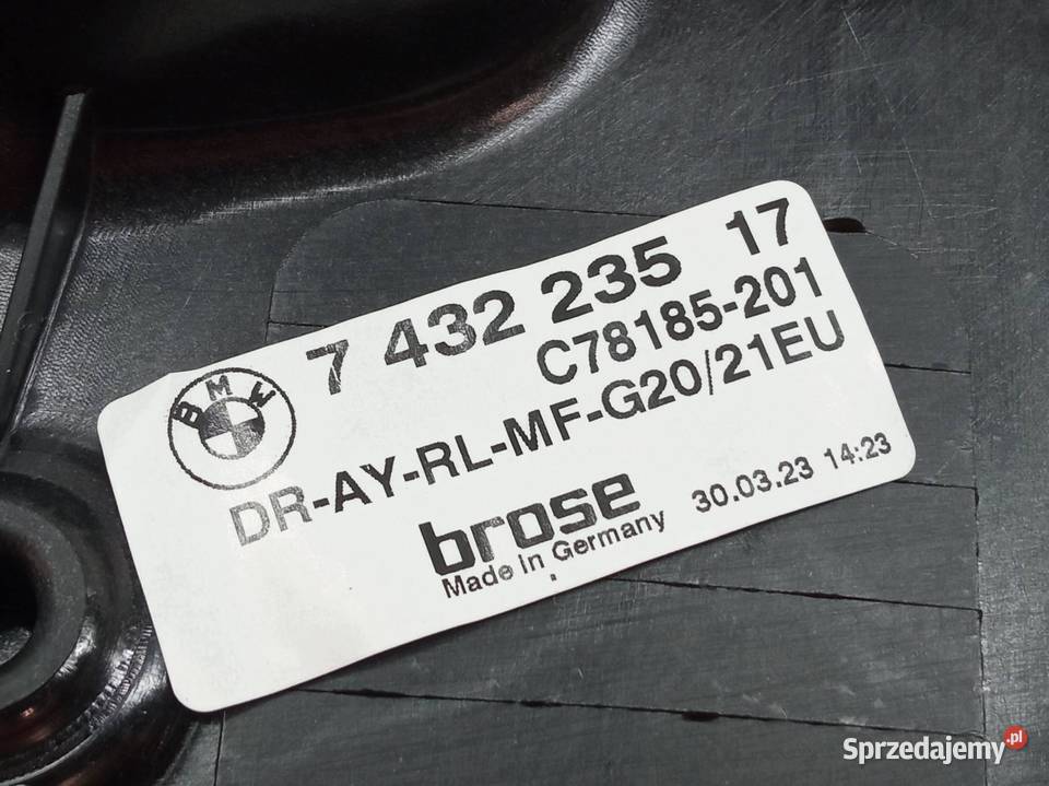 MECHANIZM SZYBY LEWY TYŁ KOMBI Bmw Seria 3 VII