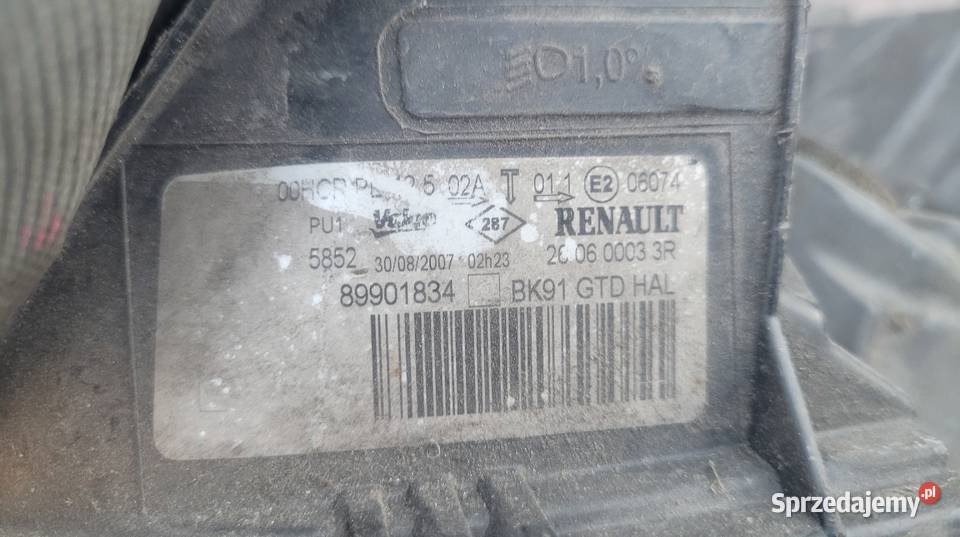 RENAULT LAGUNA III 0710 REFLEKTOR LEWY LAMPA Lampy przednie Ruda Śląska