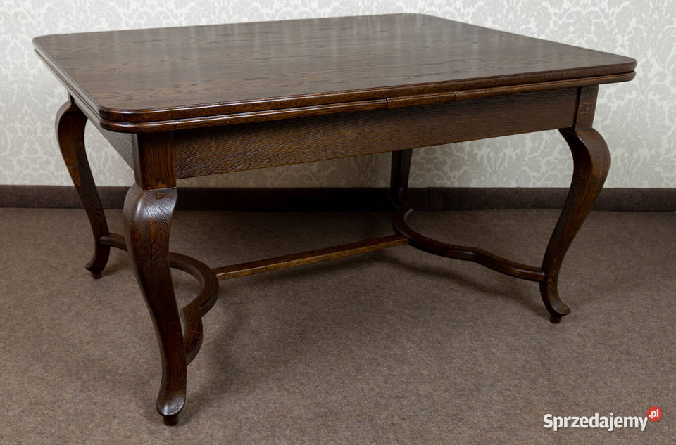 Stół międzywojenny stary antyk dębowy stylowy wielkopolskie Swarzędz