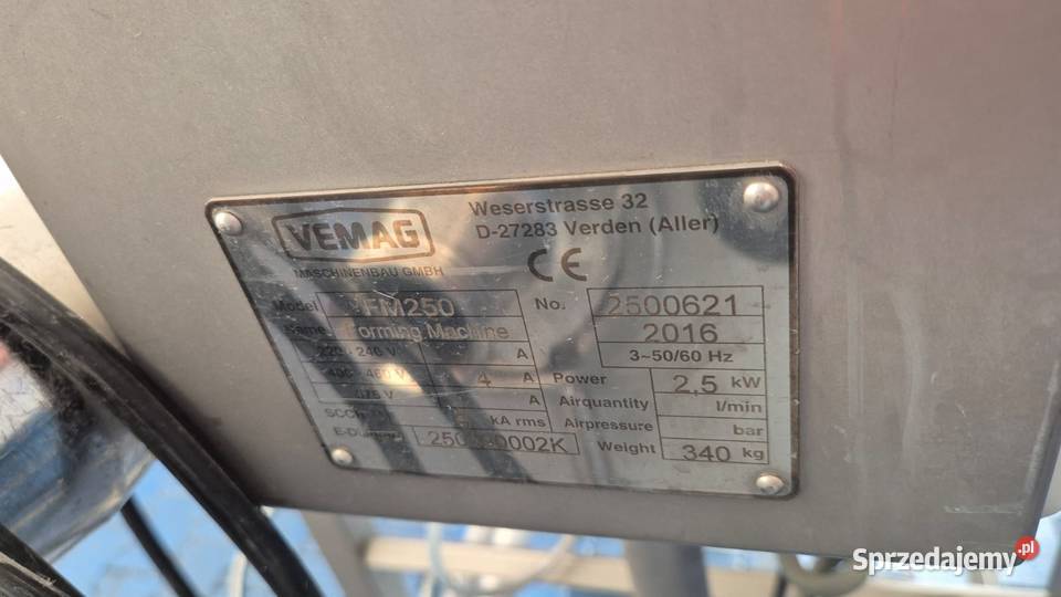 VEMAG FM 250 Przemysłowa formierka do Krotoszyn