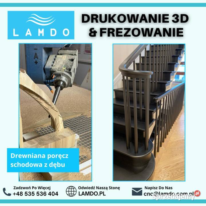 Drukowanie 3D Usługi CNC frezowanie w drewnie Giżycko