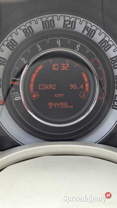 Fiat 500 czerwony klasyk 2014 Rzeszów 1242cm3