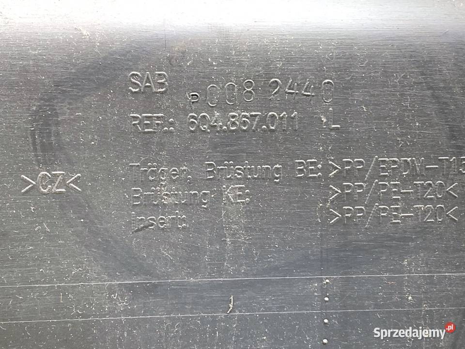 BOCZEK DRZWI LEWY PRZÓD VW POLO IV 9N Hatchback Tapicerki samochodowe