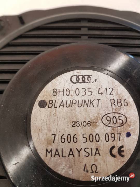 GŁOŚNIK TYLNY TYŁ AUDI A4 B6 B7 CABRIO 8H0035412 Przystajń