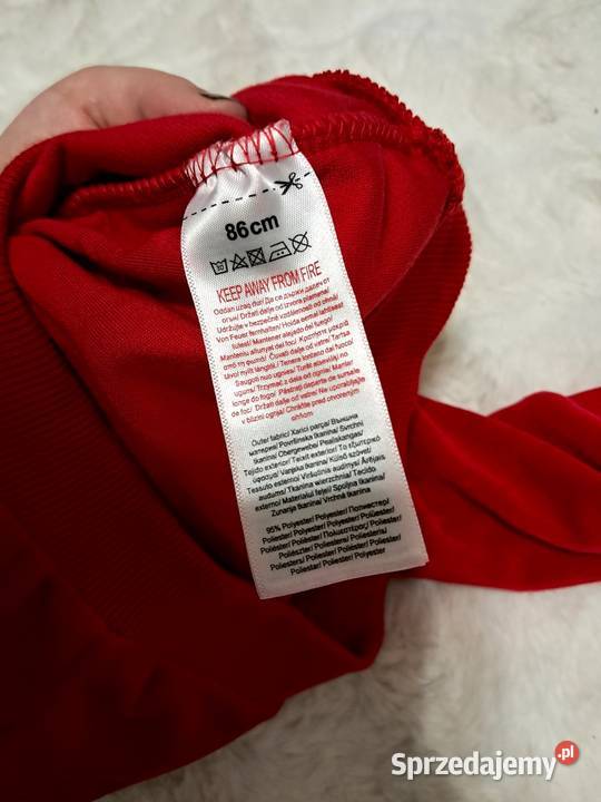 Bluza dziecięca bluza świąteczna bluza Myszka biały