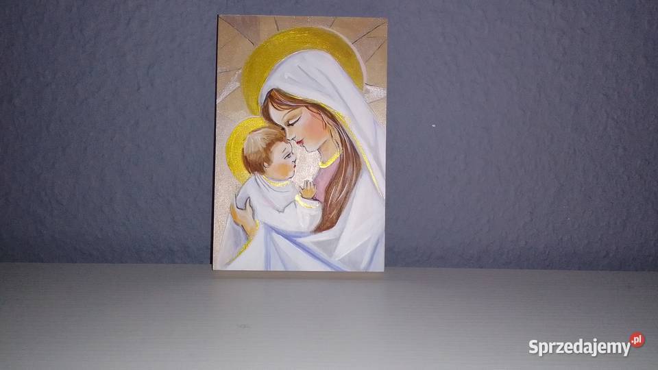 Obrazek malowany ręcznie na desce Obrazki i obrazy Katowice