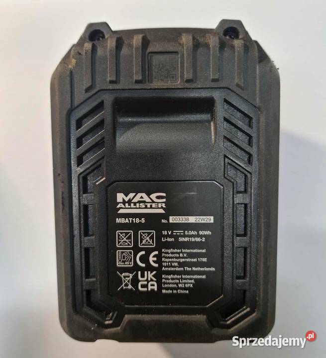 SZLIFIERKA KĄTOWA MACALLISTER MAG18LI łódzkie