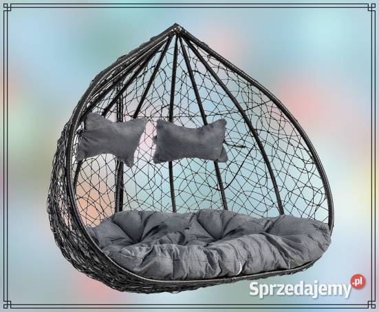FOTEL WISZĄCY 2osobowy LiliaII Kosz Kokon czarny Olsztyn sprzedam