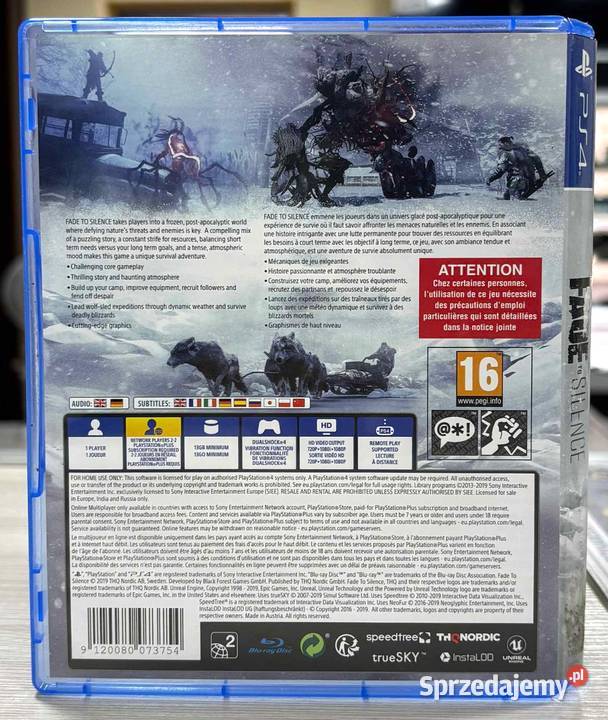 Gra 4 Fade To Silence warmińsko-mazurskie Elbląg