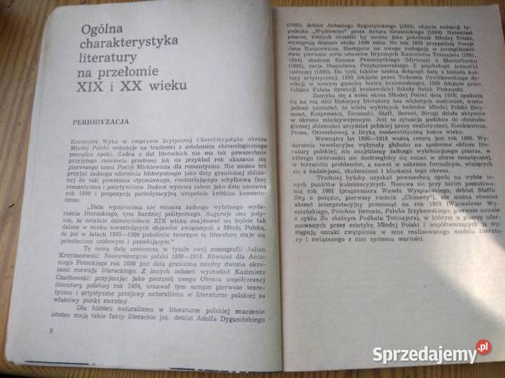 Młoda Polska polonistyka matura książki szkolne Warszawa