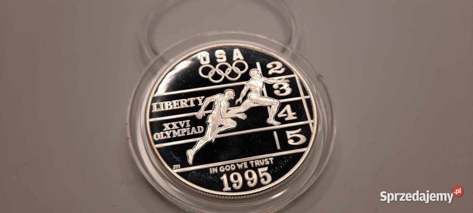 monety USA zestaw 1 i 12 dolara Olimpiada Warszawa