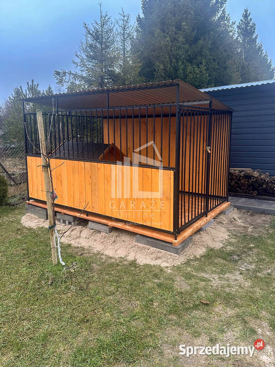 Kojec psów 2x3m Drewniana podłoga ściana Września