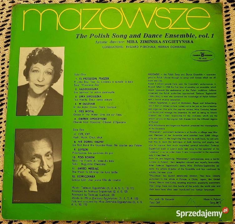 Mazowsze część I płyta winylowa z roku 1972 Chełmno