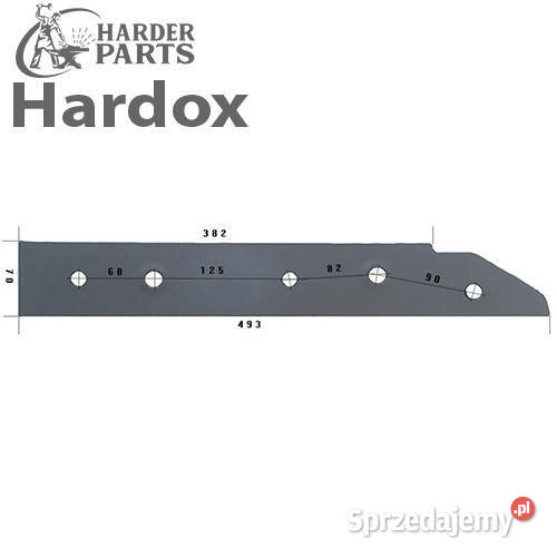 Płoza długa HARDOX 279127L części do pługa KUHN Suwałki