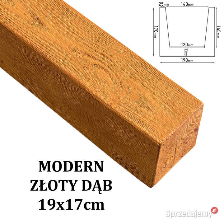 Belka Modern 19x17 ZŁOTY DĄB Panele dekoracyjne Gdów