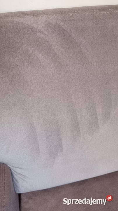 Sofa srebrnoszara rozkładana w idealnym stanie tkanina Szczecin sprzedam