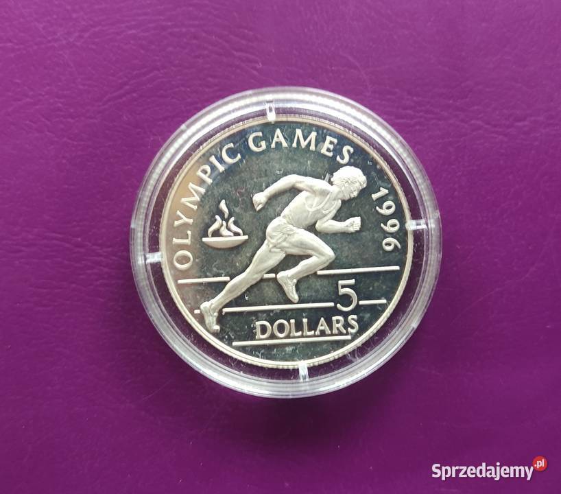Moneta NIUE 5 Dolarów 1992Igrzyska XXVI Atlanta Pruszków sprzedam