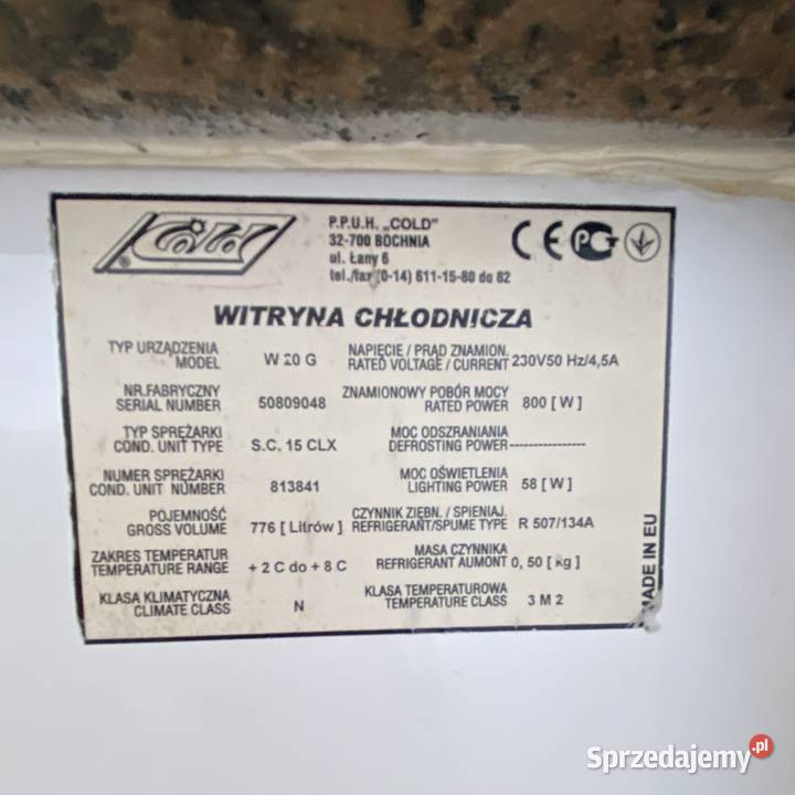 Witryna lada chłodnicza 2 m 800 W Gdańsk