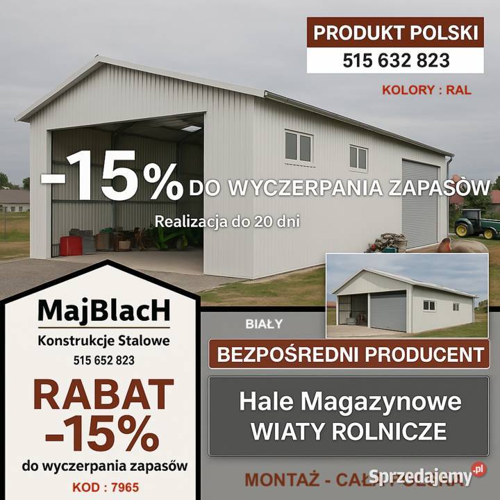 Ładny Garaż Blaszany Grafit 6x6 Blaszak Montaż podlaskie Suwałki sprzedam