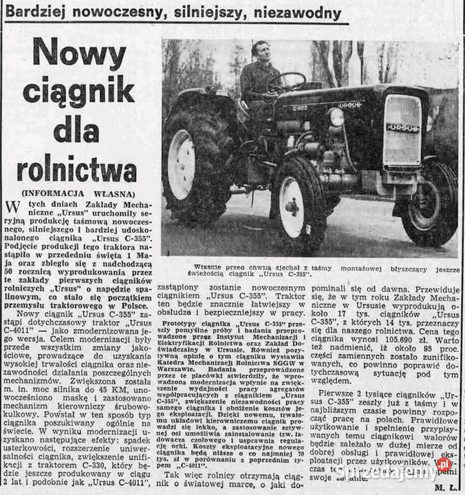 Ursus c355 1974 orginalny lakier Napęd 2x4