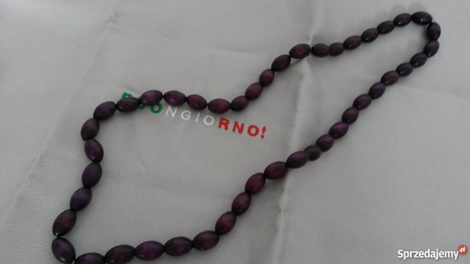 Fioletowy sznur korali Gliwice