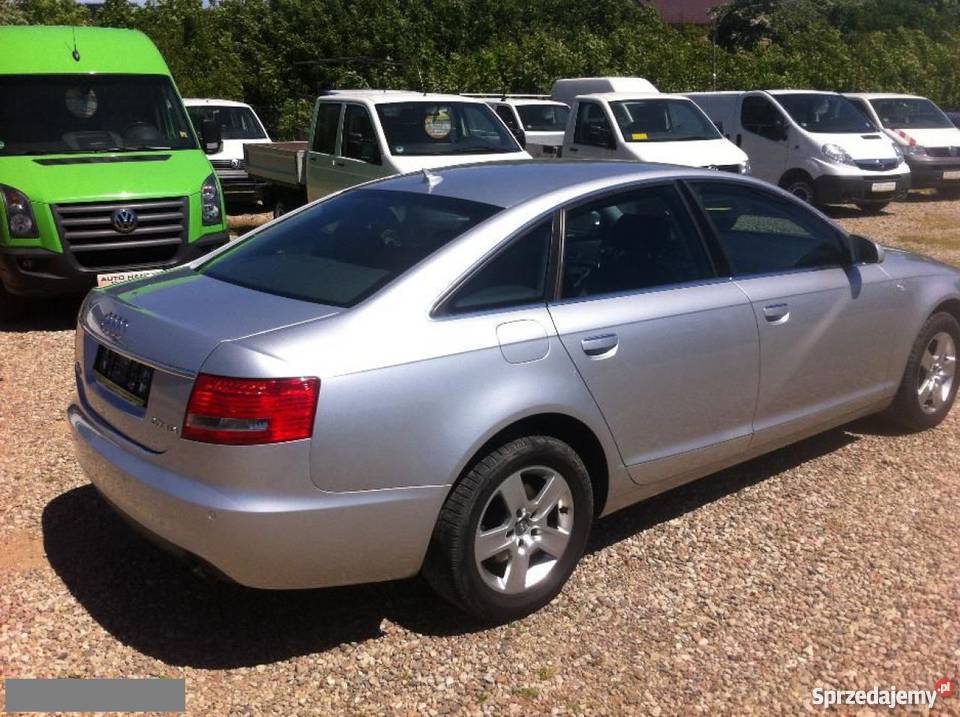 Audi A6 srebrny autoalarm Sierakowice