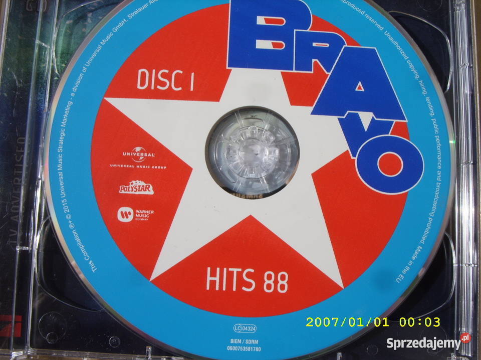 Skladanka CD Bravo Hits 88 2 cd 2015 Wołów