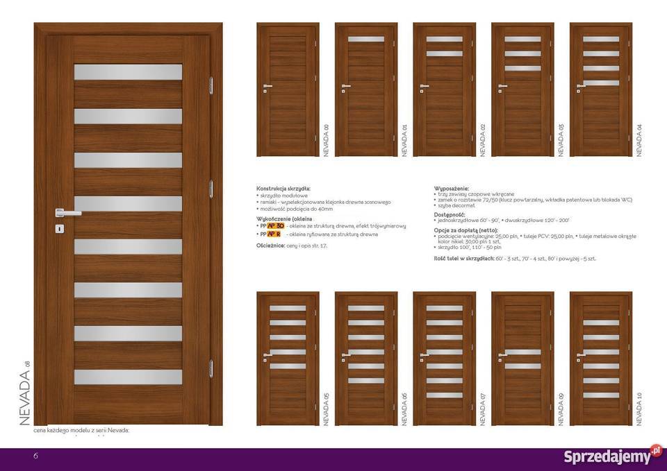 Drzwi pokojowe na wymiar Kamuflaż futryn Nowe Drzwi i okna Starachowice