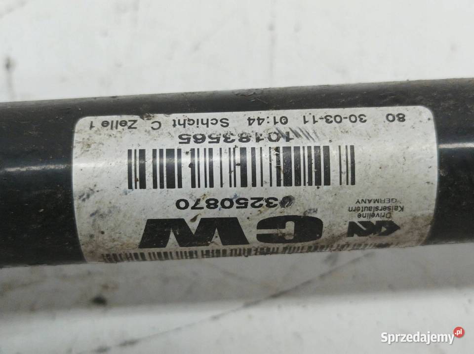 PÓŁOŚ PRAWY PRZÓD 20 CDTI 13250870 Opel Astra IV