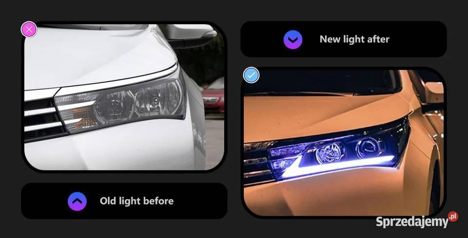 NOWE lampy przednie lampa przód Toyota Corolla łódzkie Bełchatów sprzedam