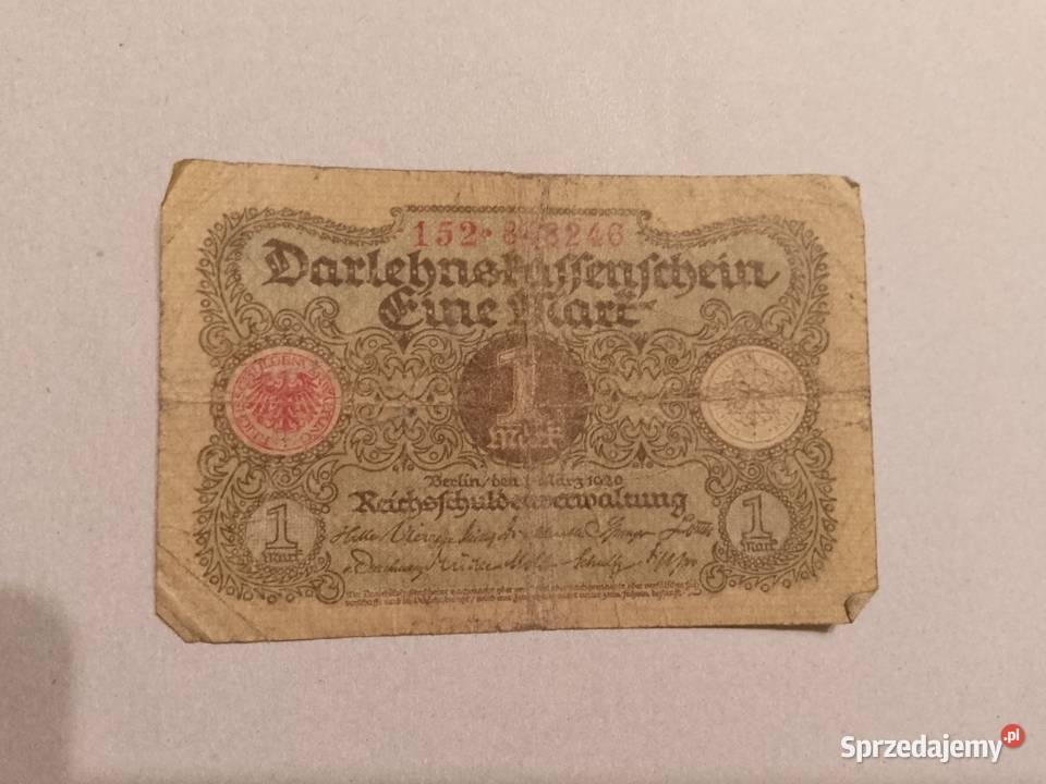 Niemcy 1 Mark 1920 Łomża