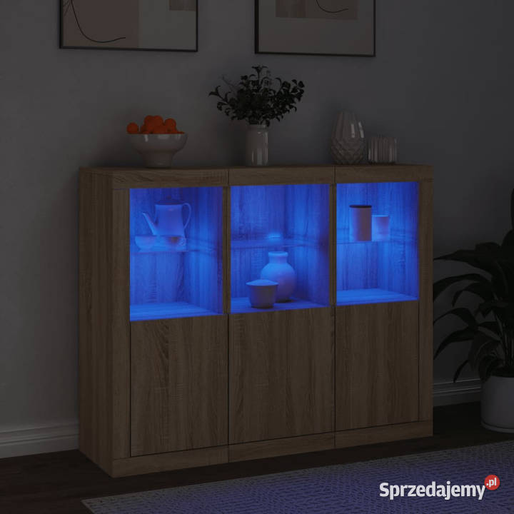 Szafki z oświetleniem LED 3 dąb sonoma WM3209102 Pozostałe